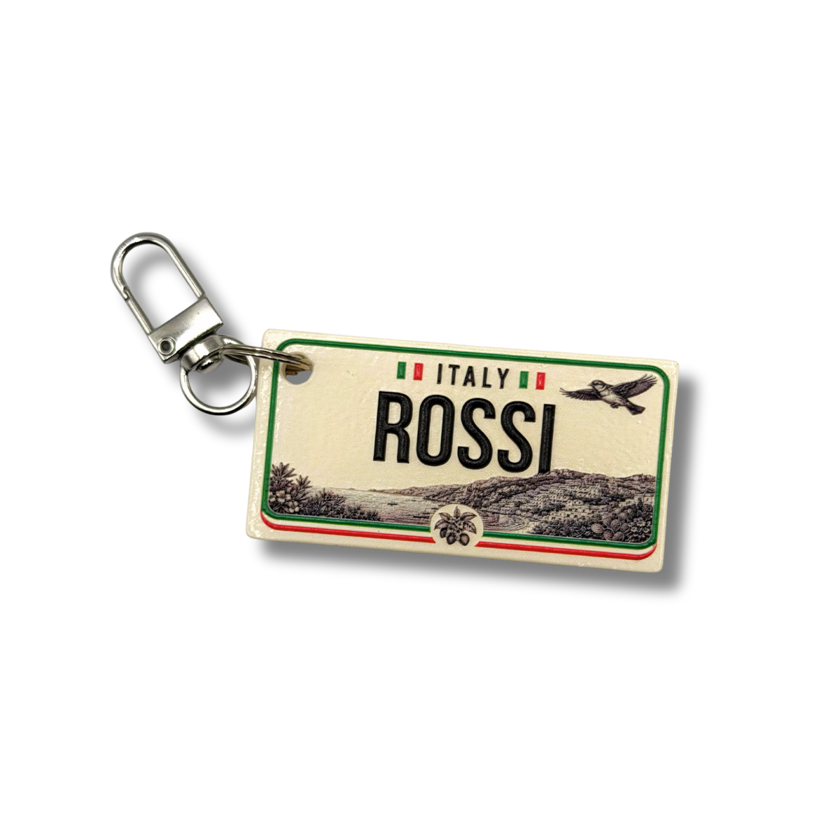 Personalized Country License Plate Keychain