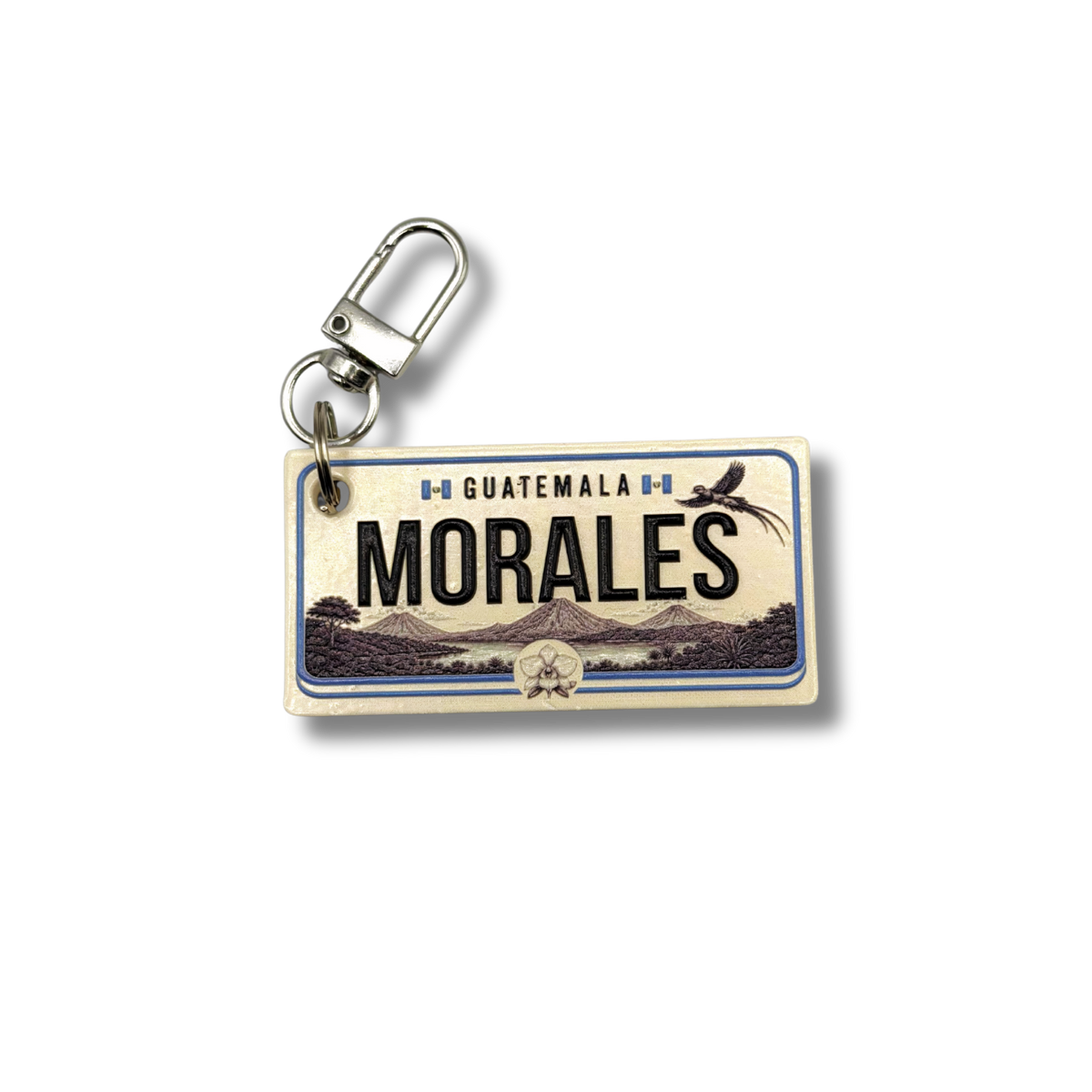 Personalized Country License Plate Keychain