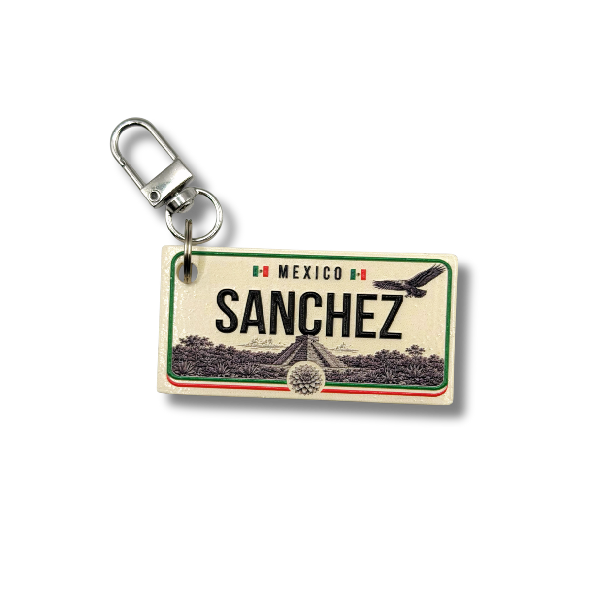 Personalized Country License Plate Keychain