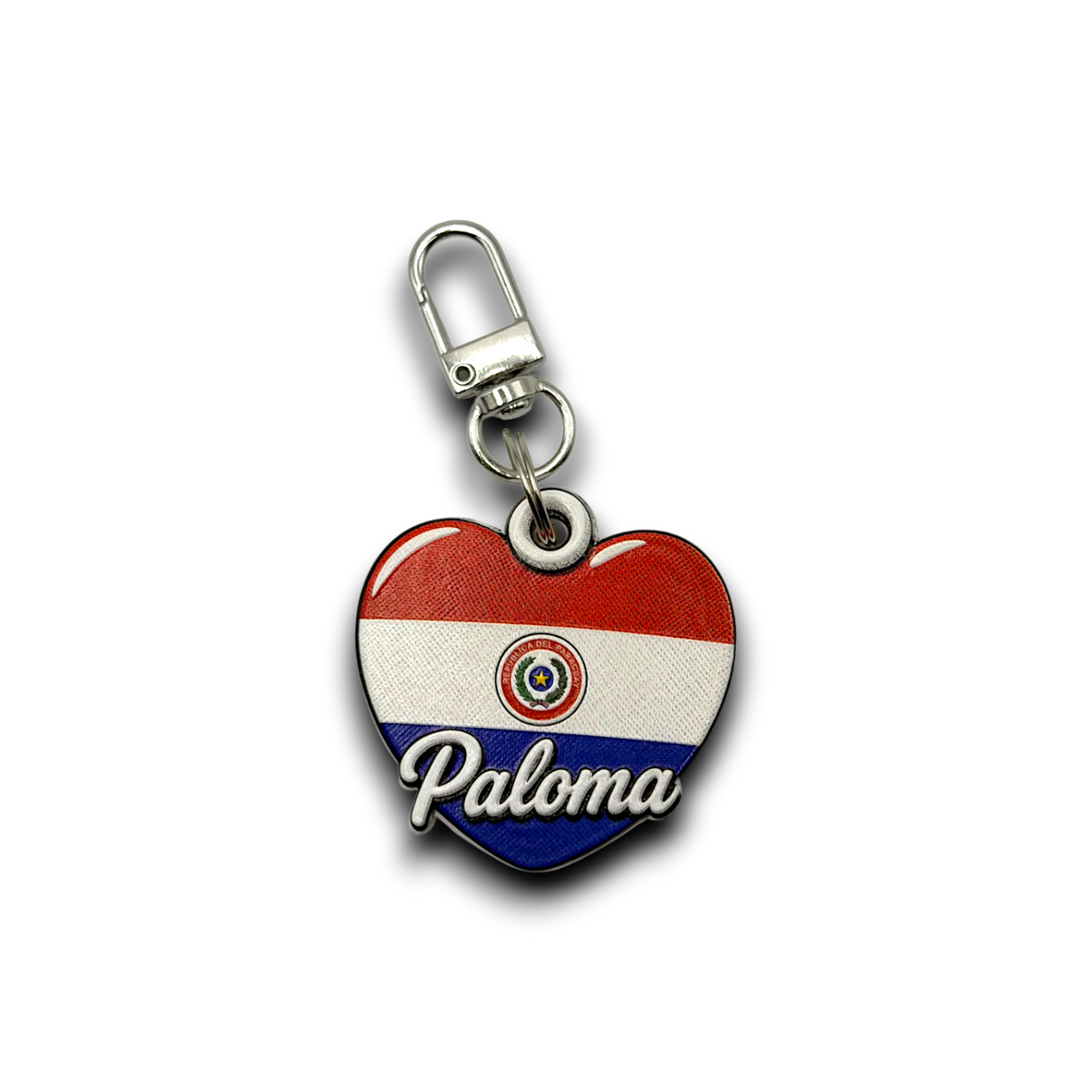 Personalized Pop Art Heart Keychain