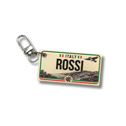 Personalized Country License Plate Keychain
