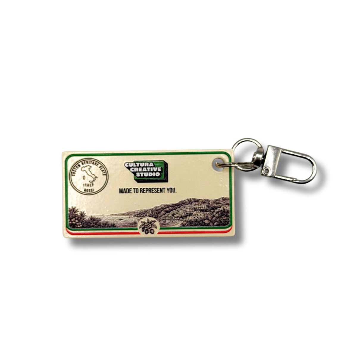 Personalized Country License Plate Keychain