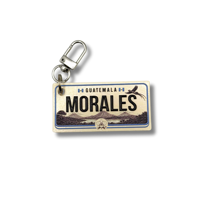 Personalized Country License Plate Keychain