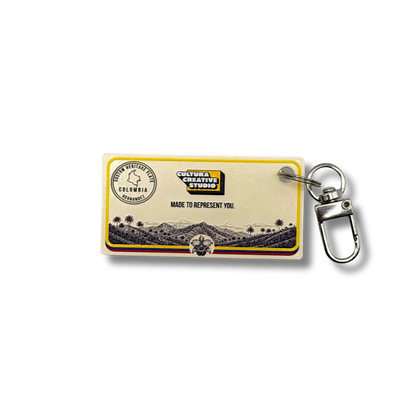 Personalized Country License Plate Keychain