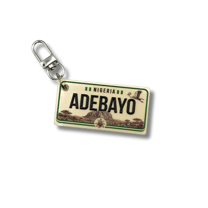 Personalized Country License Plate Keychain