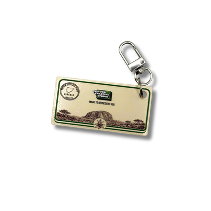 Personalized Country License Plate Keychain