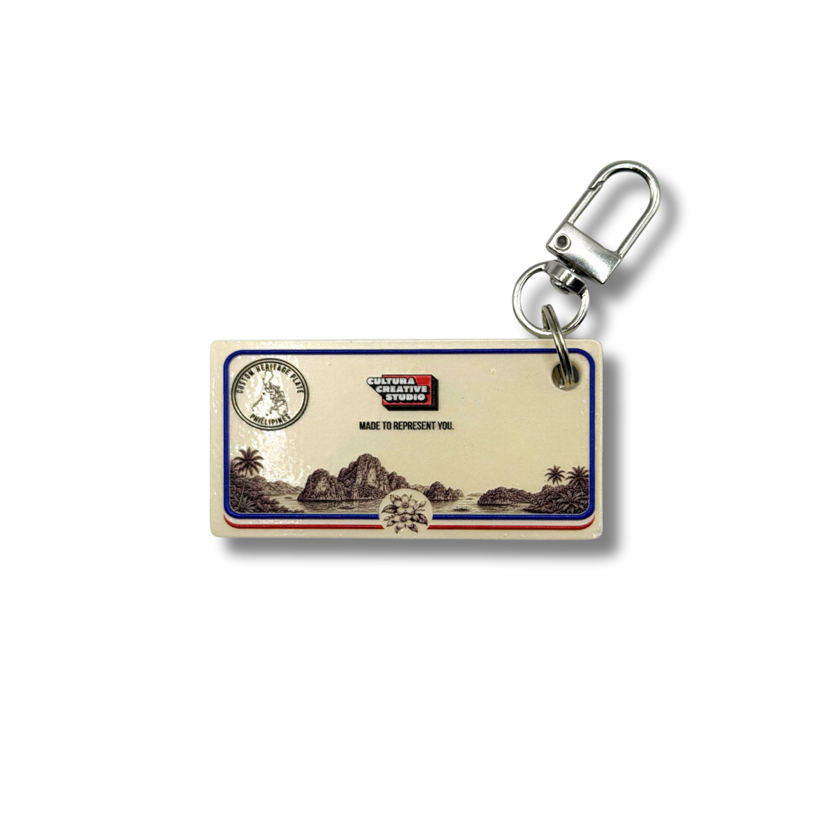 Personalized Country License Plate Keychain