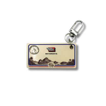 Personalized Country License Plate Keychain