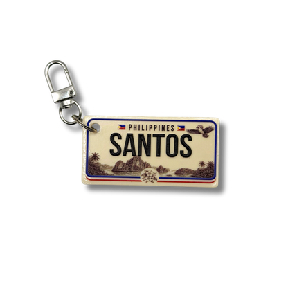 Personalized Country License Plate Keychain