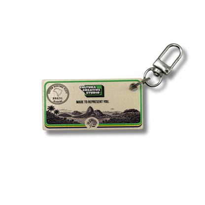 Personalized Country License Plate Keychain