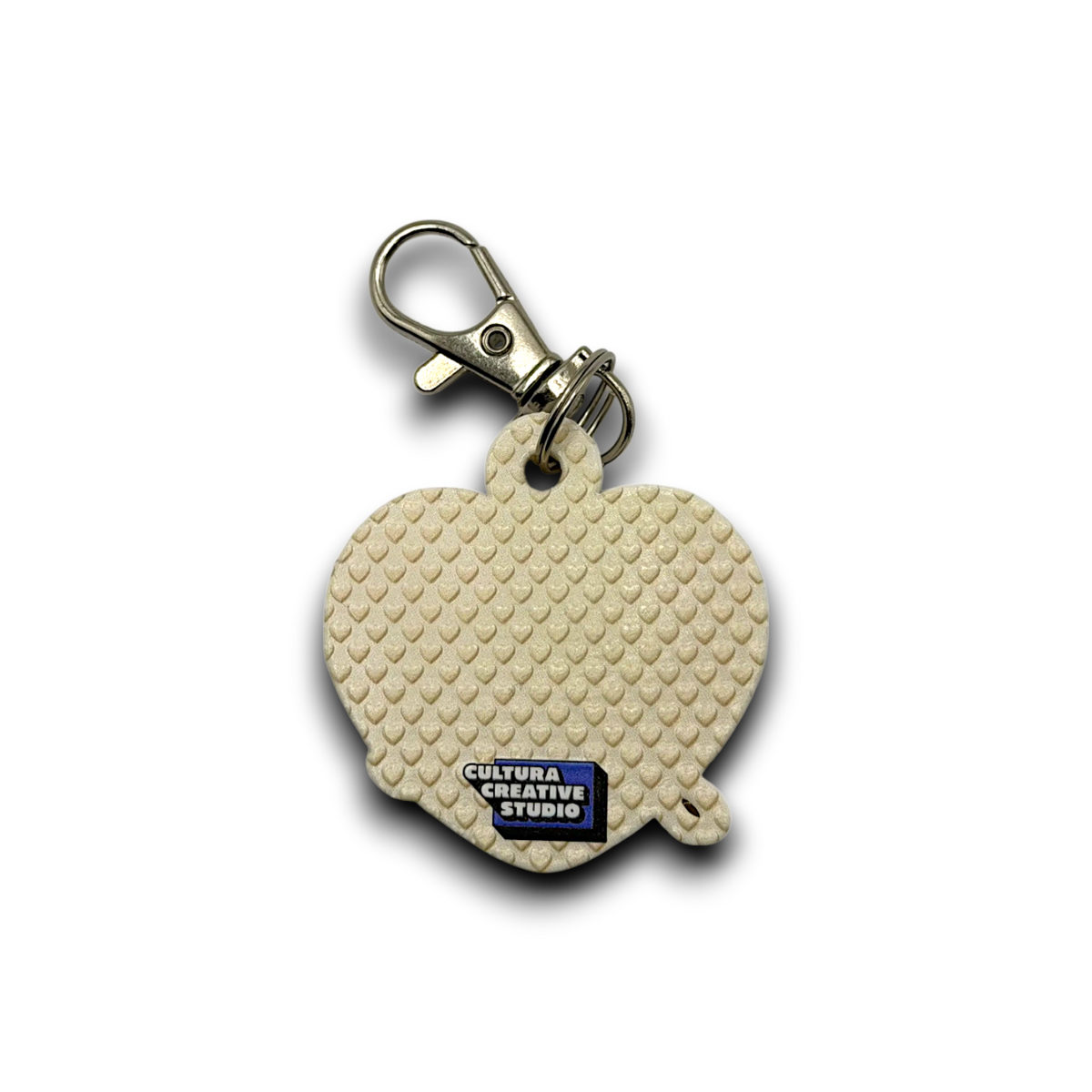 Personalized Flag Heart Keychain