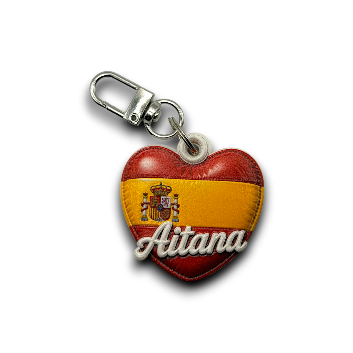 Personalized Pillow-Inspired Flag Heart Keychain