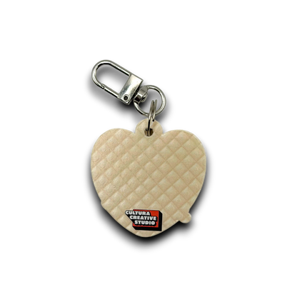 Personalized Pillow-Inspired Flag Heart Keychain